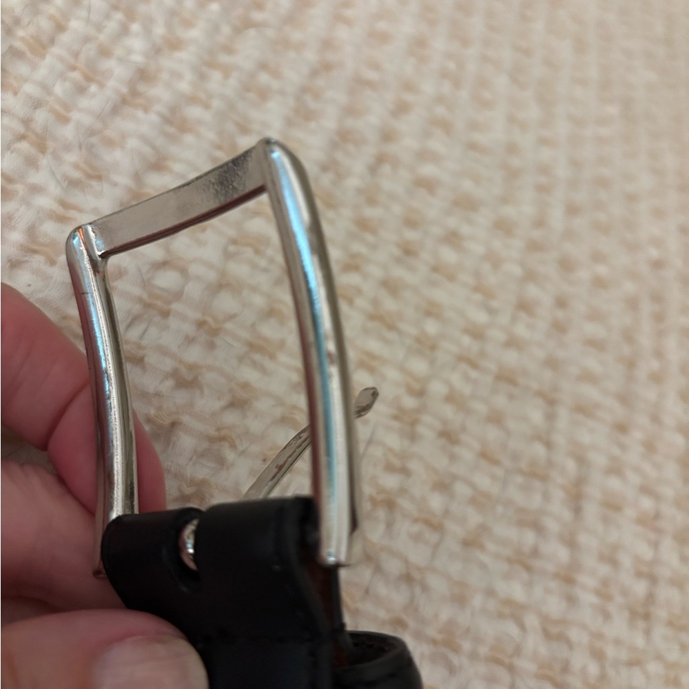 Nordstrom men’s black leather belt - Picture 5 of 9